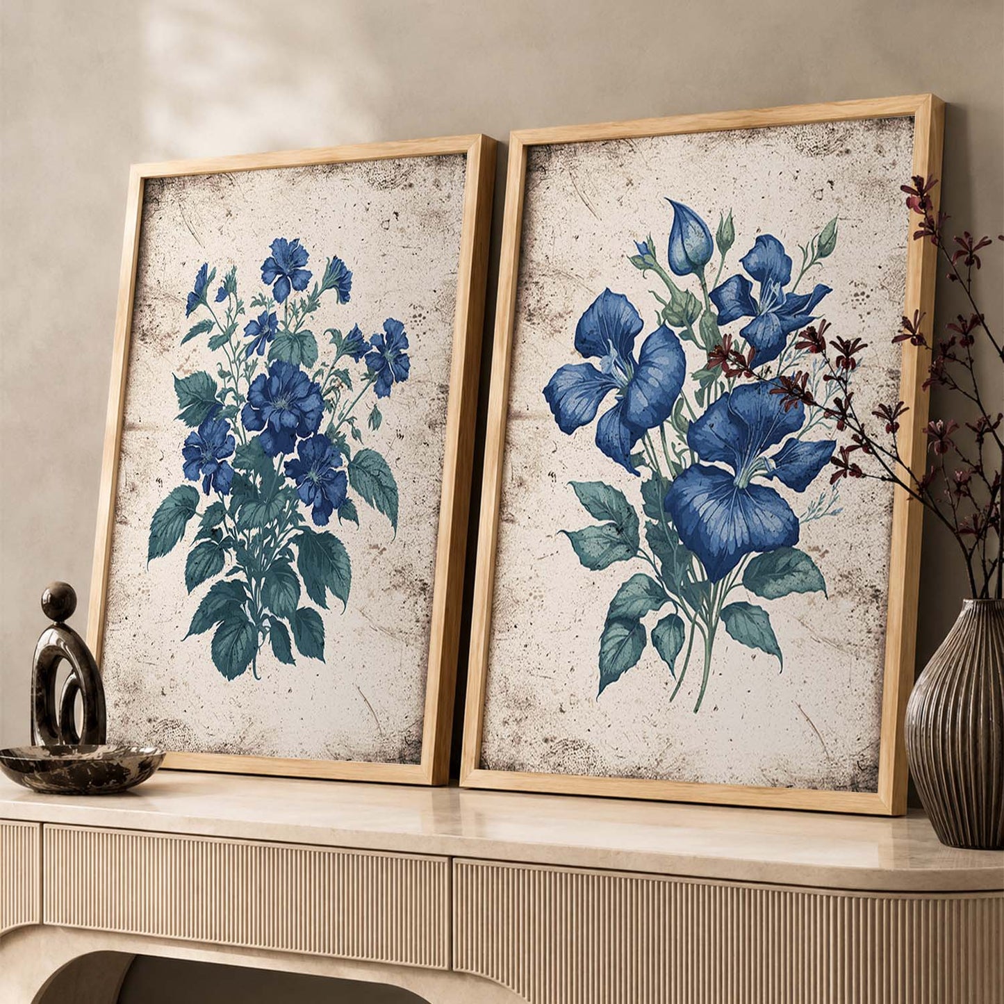 Floral Wall Art Home Decor For Living Room Office
