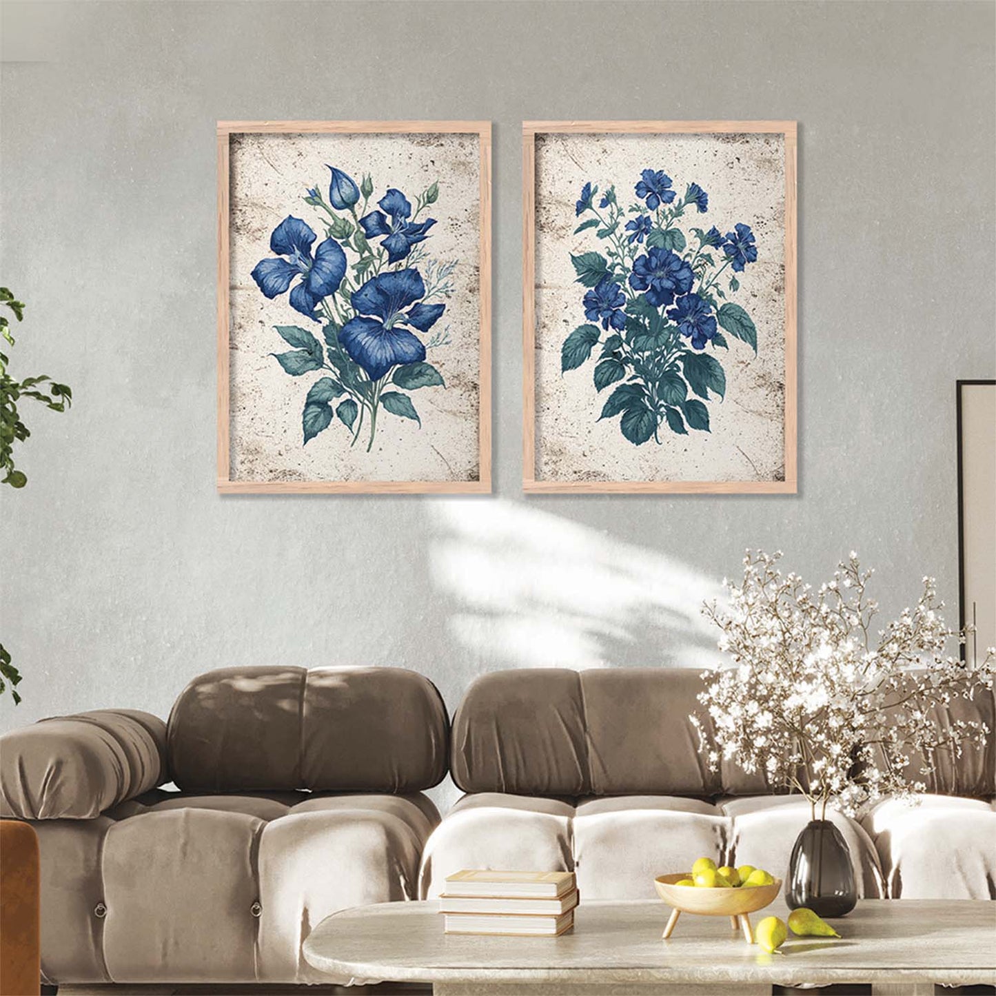 Floral Wall Art Home Decor For Living Room Office