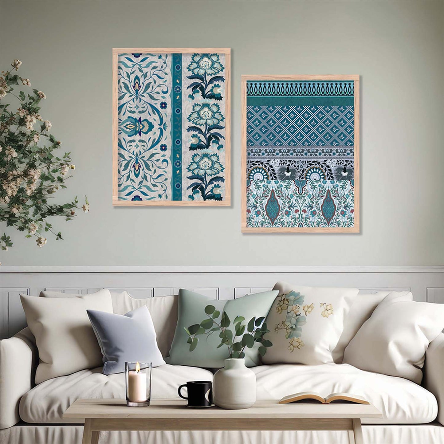 Traditional Wall Art Home Decor, Poster With Frames