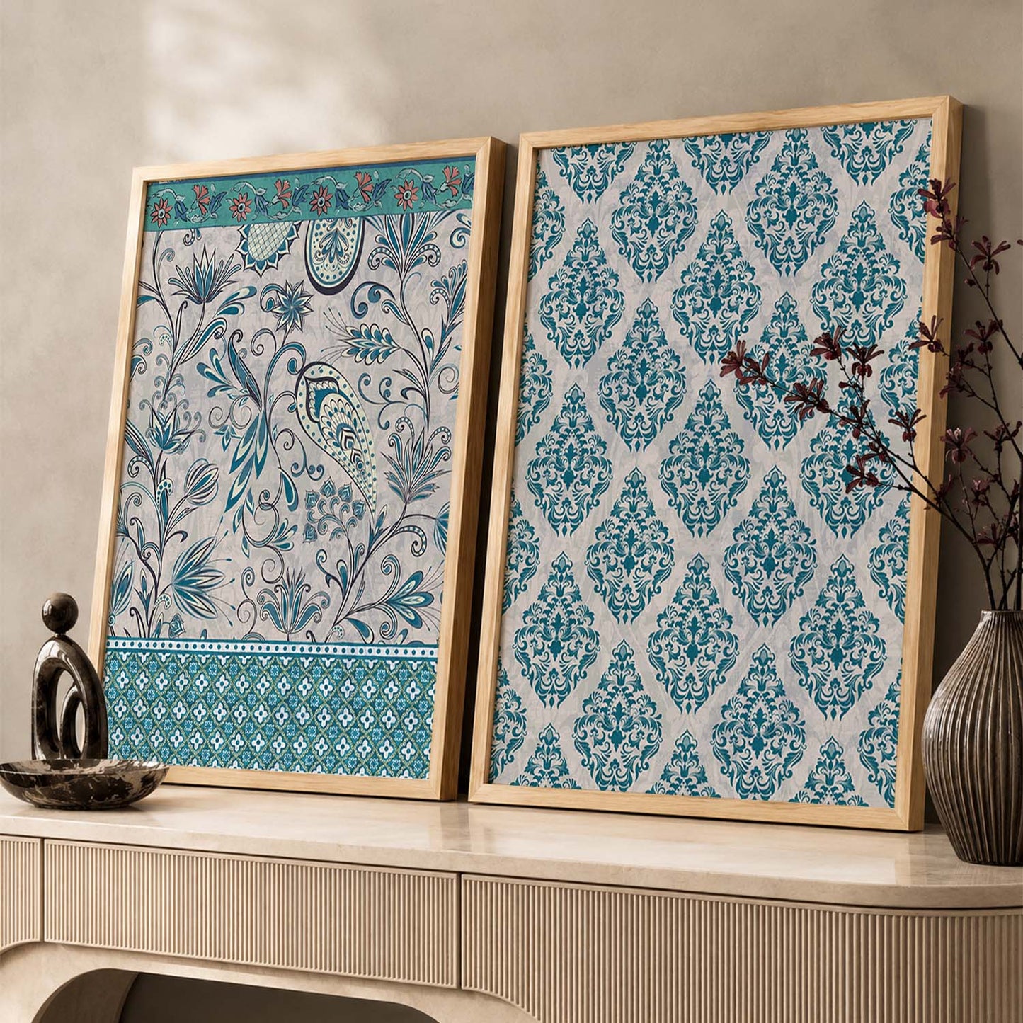Traditional Wall Art Home Decor, Poster With Frames