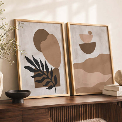 Botanical Wall Art Set of 2 Framed Prints