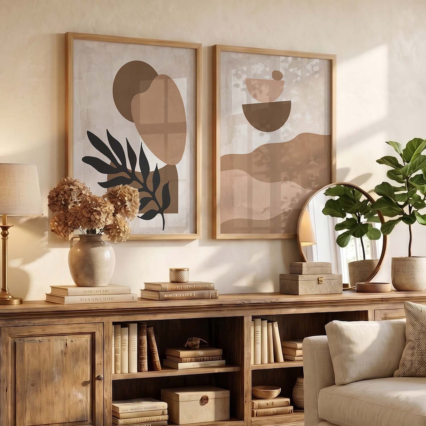 Botanical Wall Art Set of 2 Framed Prints