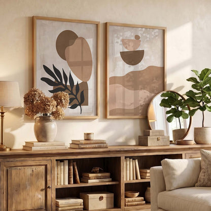 Botanical Wall Art Set of 2 Framed Prints