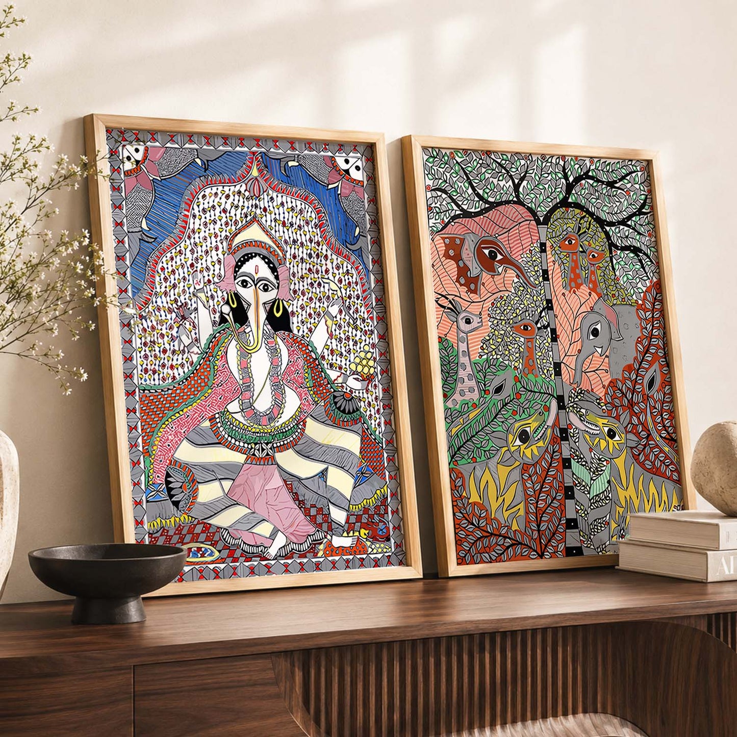 Ganesh ji Wall Art Home Decor, Poster With Frames