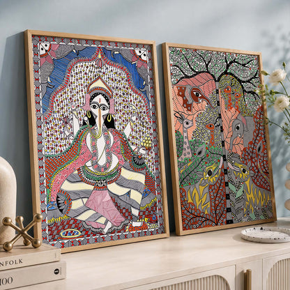 Ganesh ji Wall Art Home Decor, Poster With Frames