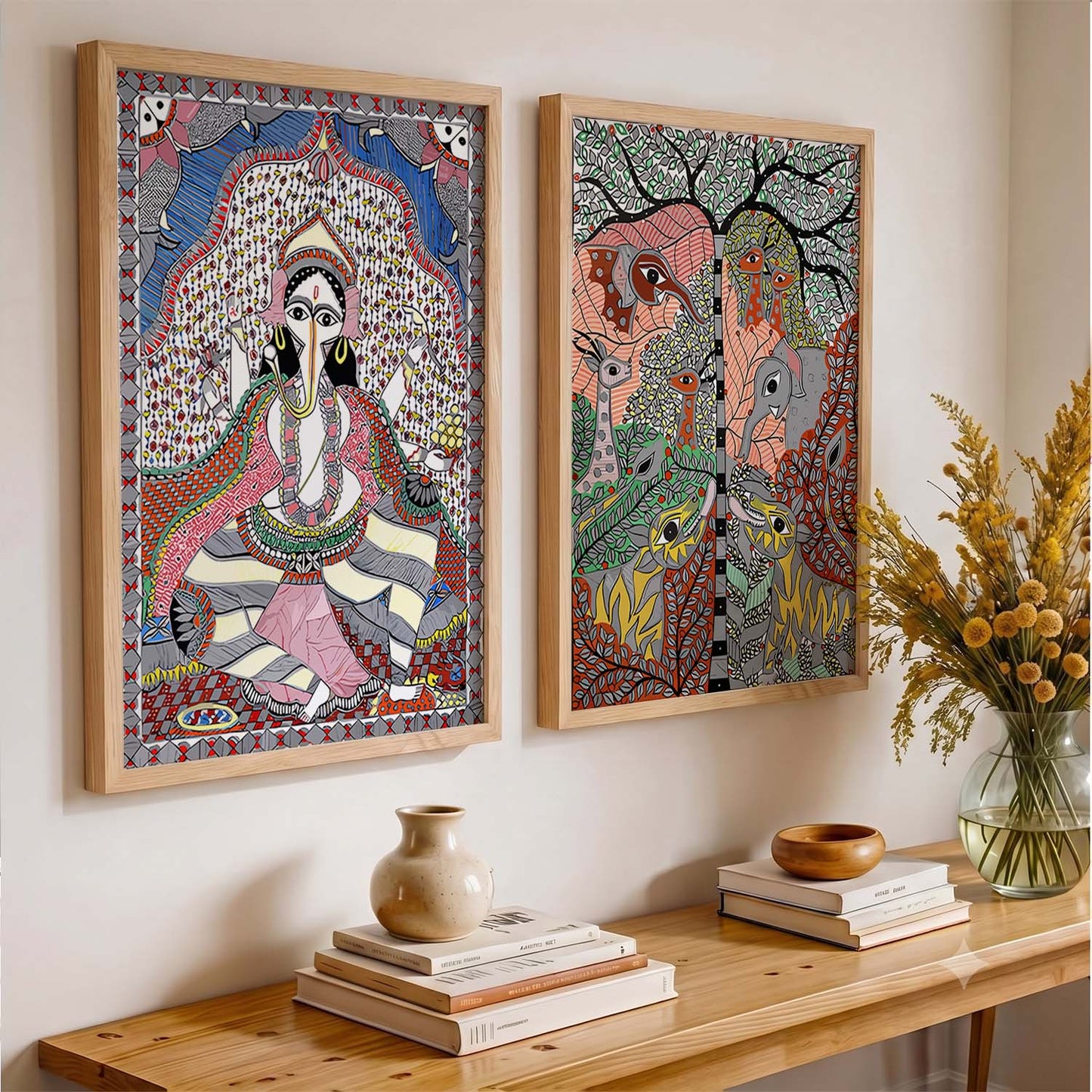 Ganesh ji Wall Art Home Decor, Poster With Frames