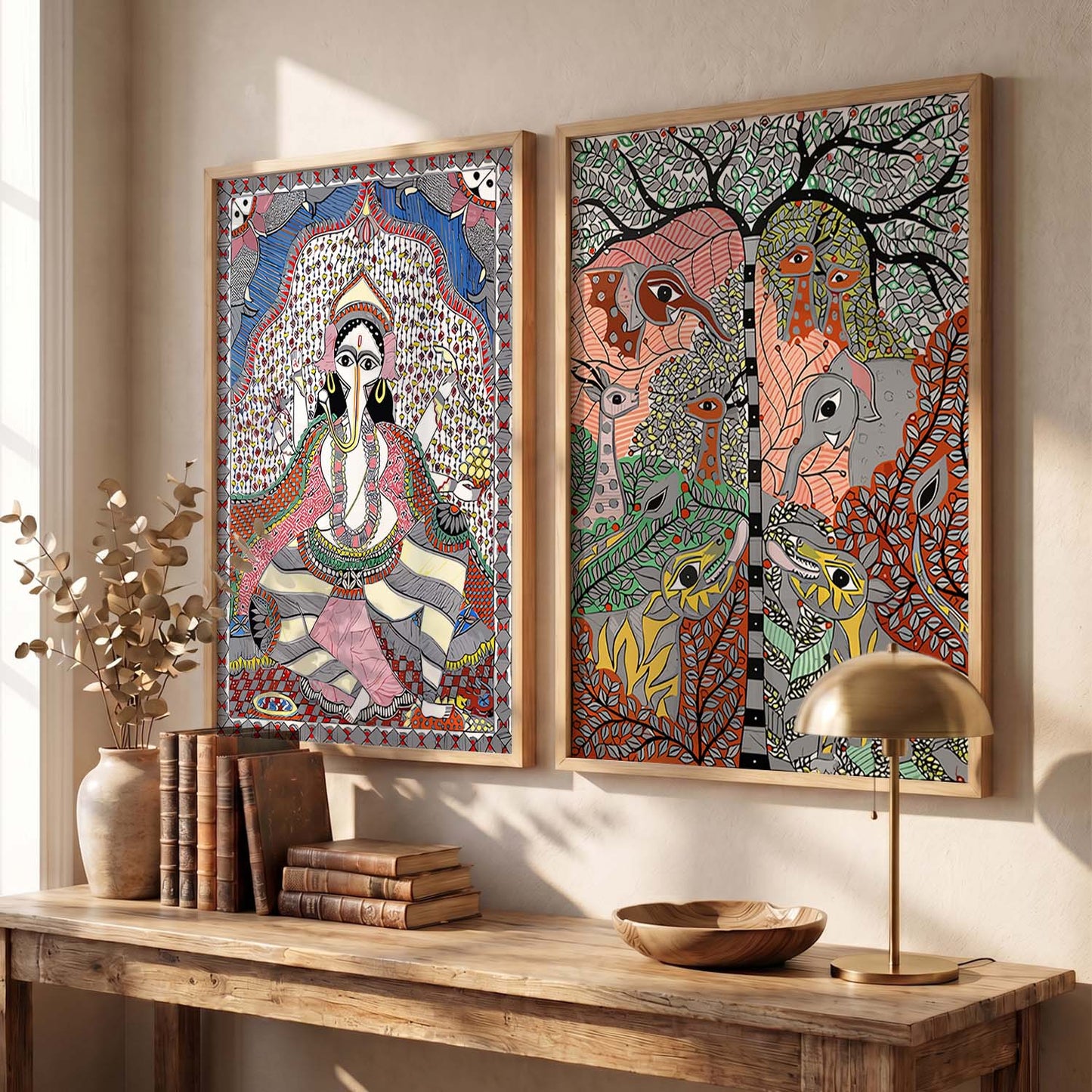 Ganesh ji Wall Art Home Decor, Poster With Frames