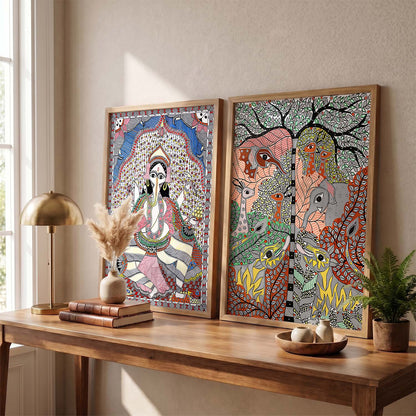 Ganesh ji Wall Art Home Decor, Poster With Frames