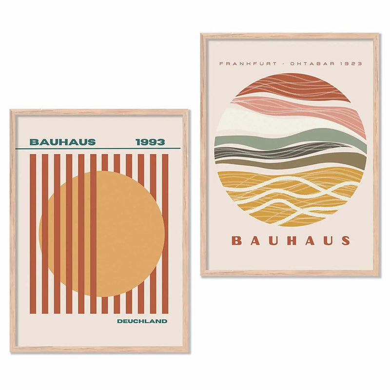 Boho Framed Wall Art Prints | Set of 2 | Home Decor