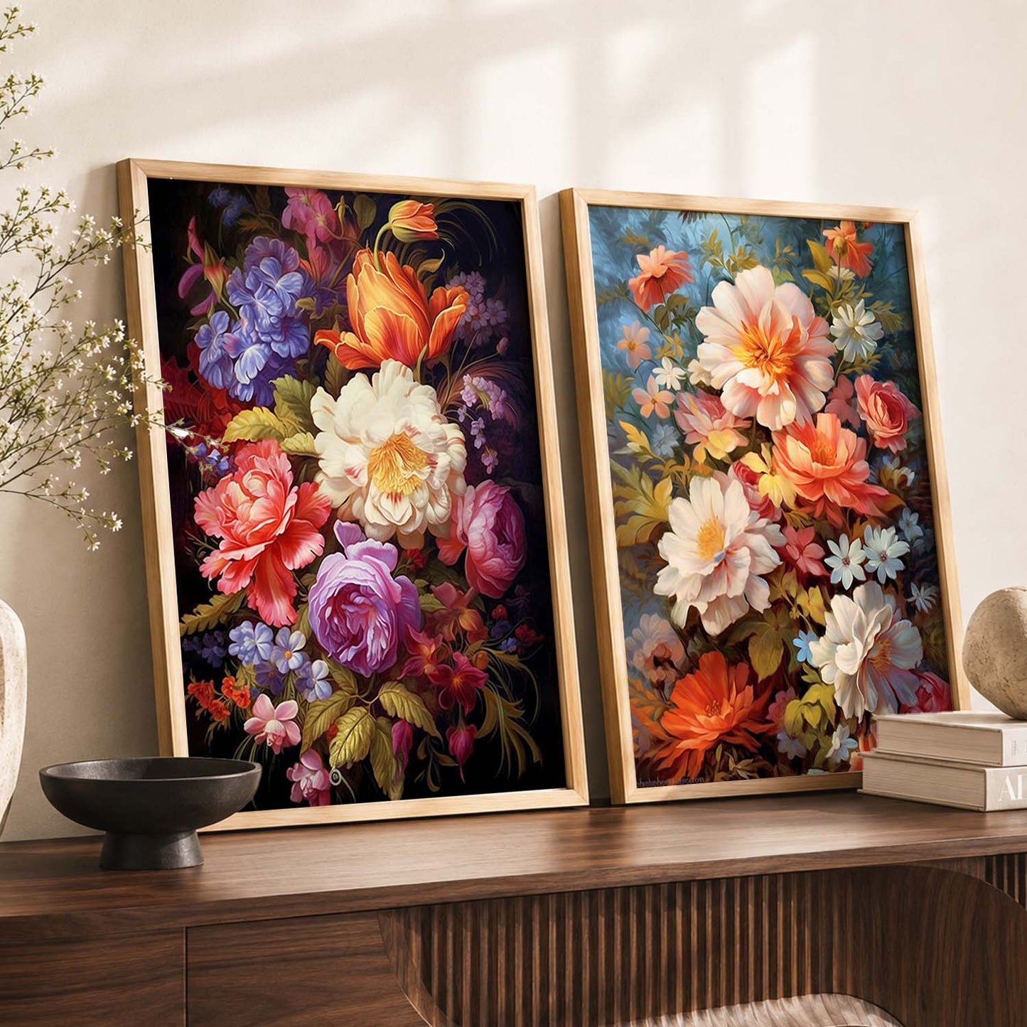 Floral Wall Art Home decor For Living Room office