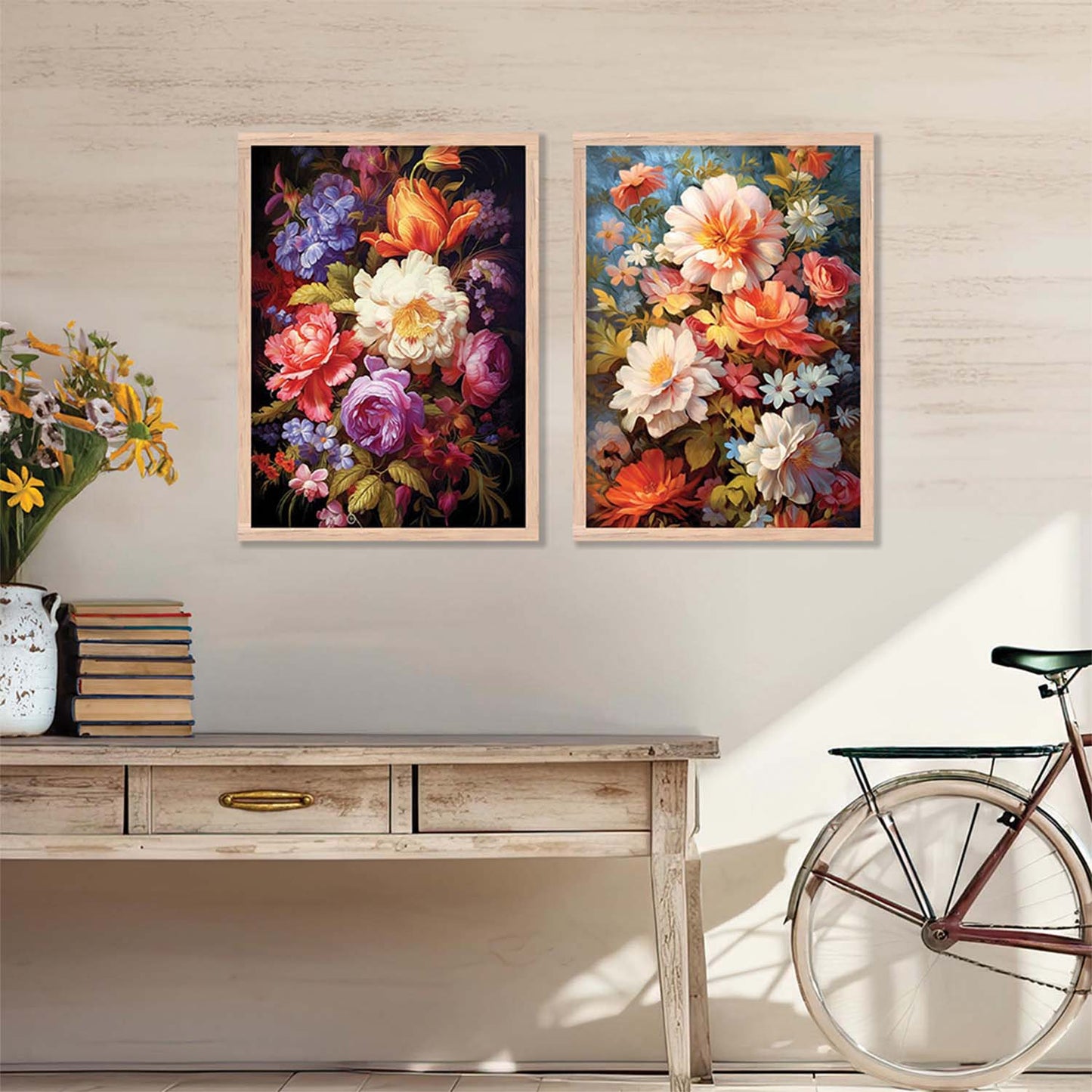 Floral Wall Art Home decor For Living Room office