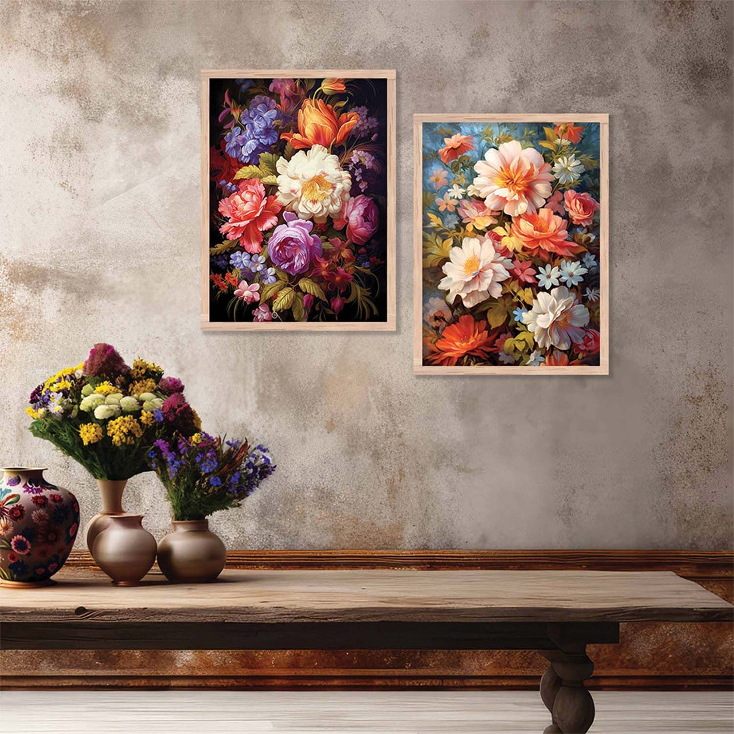 Floral Wall Art Home decor For Living Room office