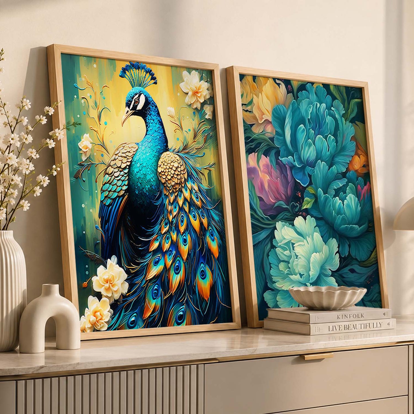 Floral Wall Art Home decor For Living Room office