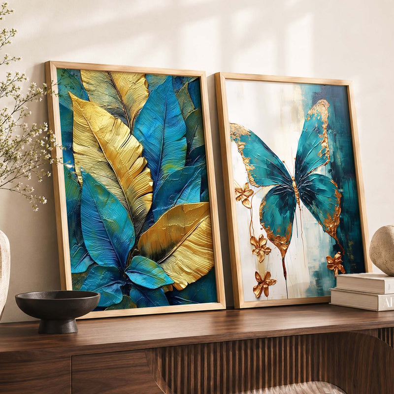 Leaves Wall Art Home decor For Living Room office