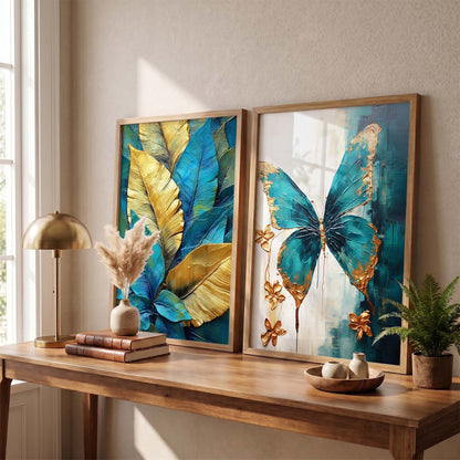 Leaves Wall Art Home decor For Living Room office