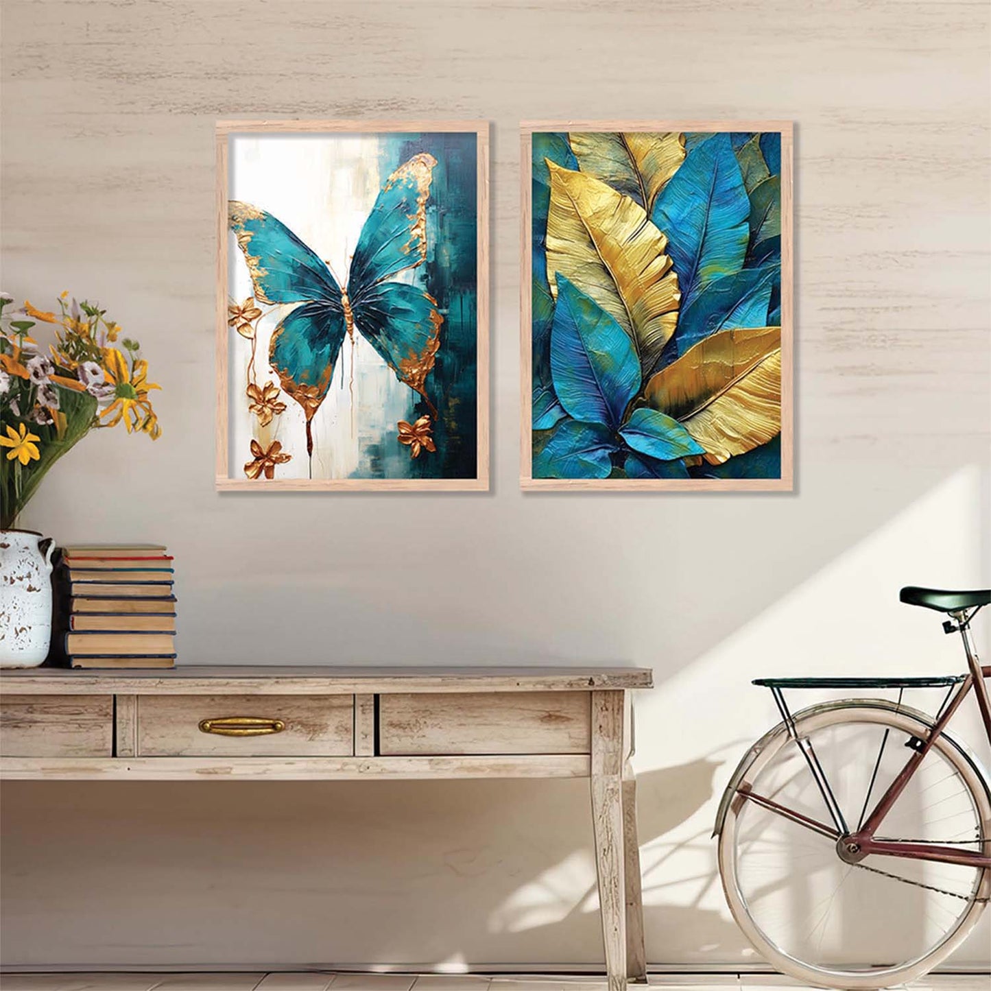 Leaves Wall Art Home decor For Living Room office