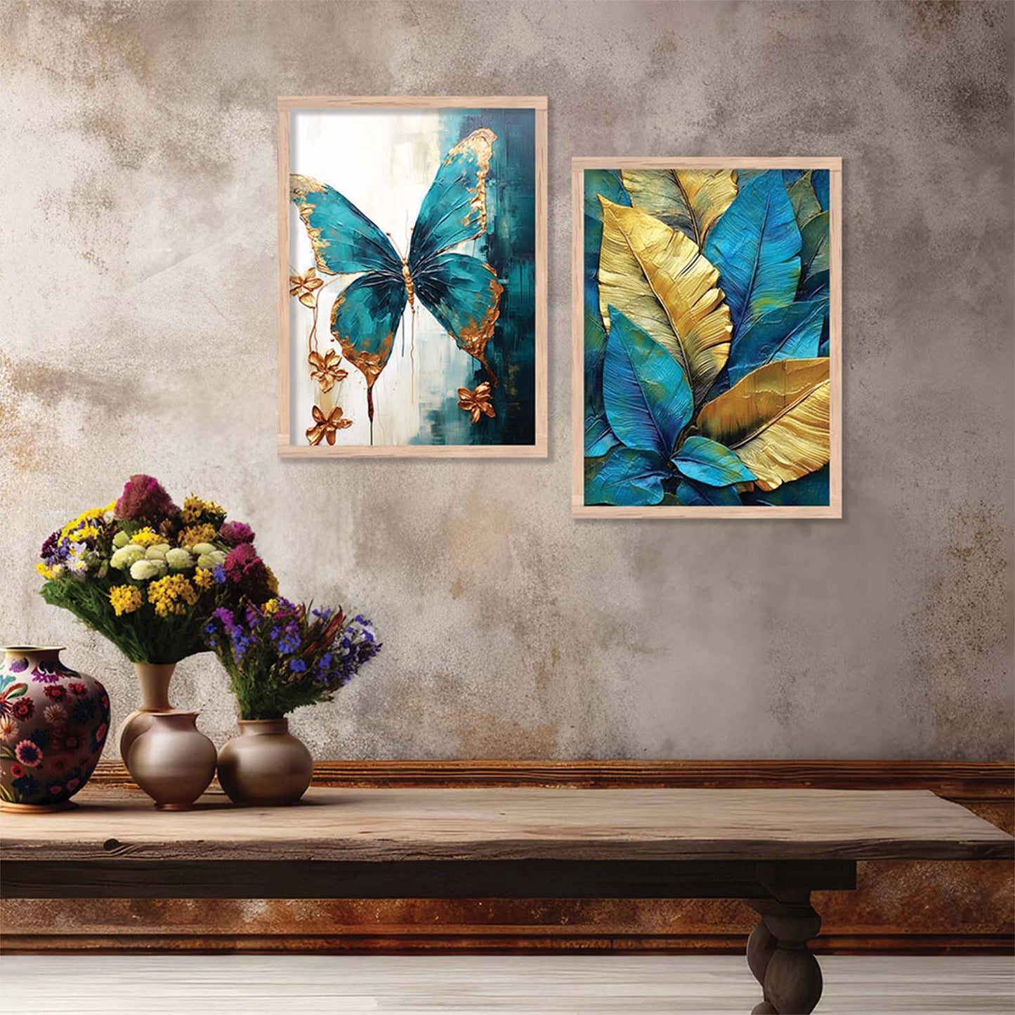 Leaves Wall Art Home decor For Living Room office