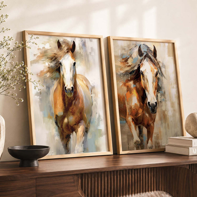 Abstract horse Wall Art Home decor For Living Room office
