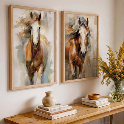 Abstract horse Wall Art Home decor For Living Room office