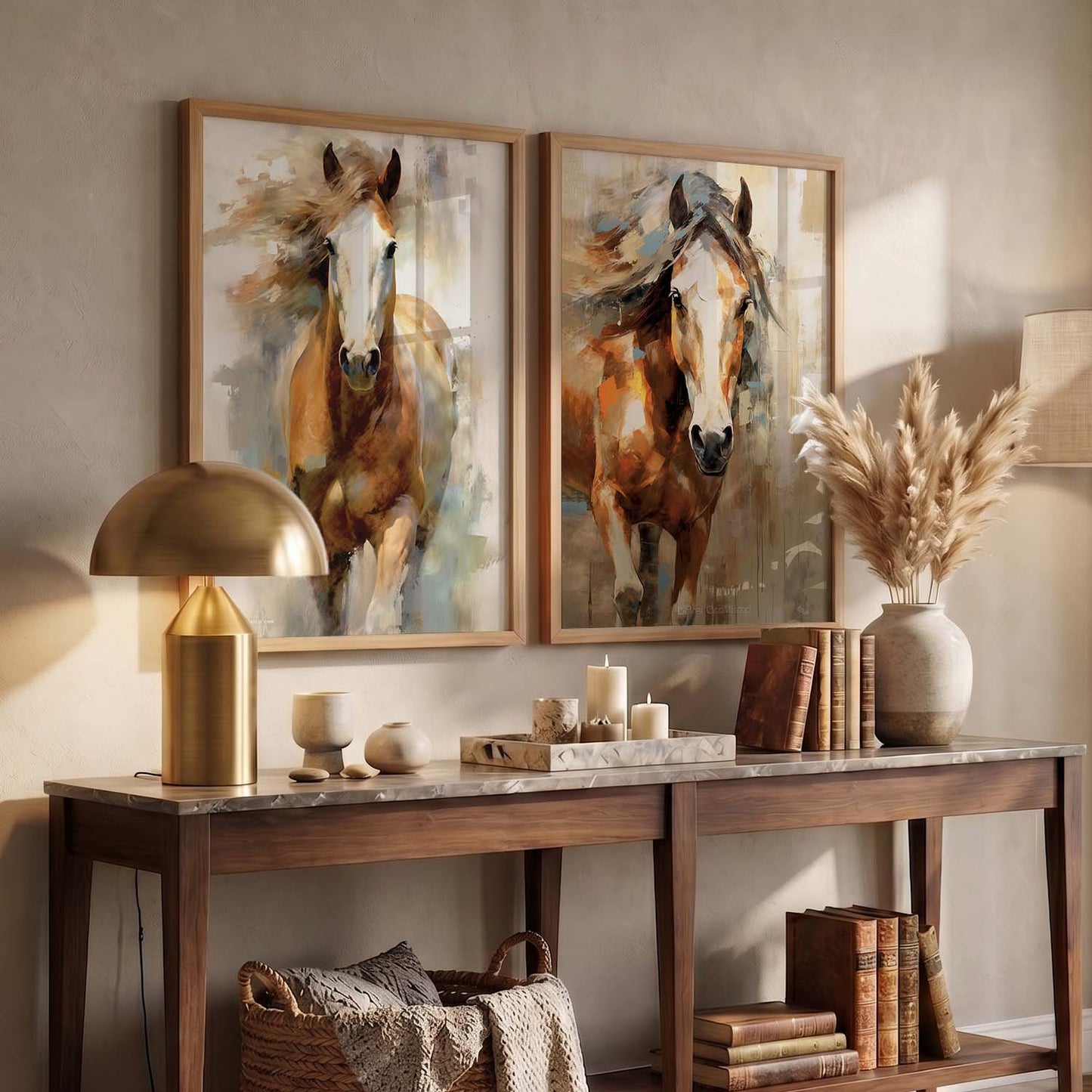 Abstract horse Wall Art Home decor For Living Room office
