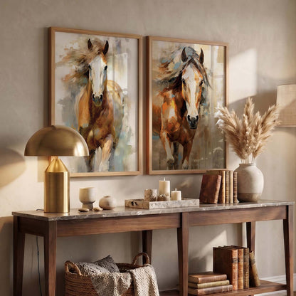 Abstract horse Wall Art Home decor For Living Room office