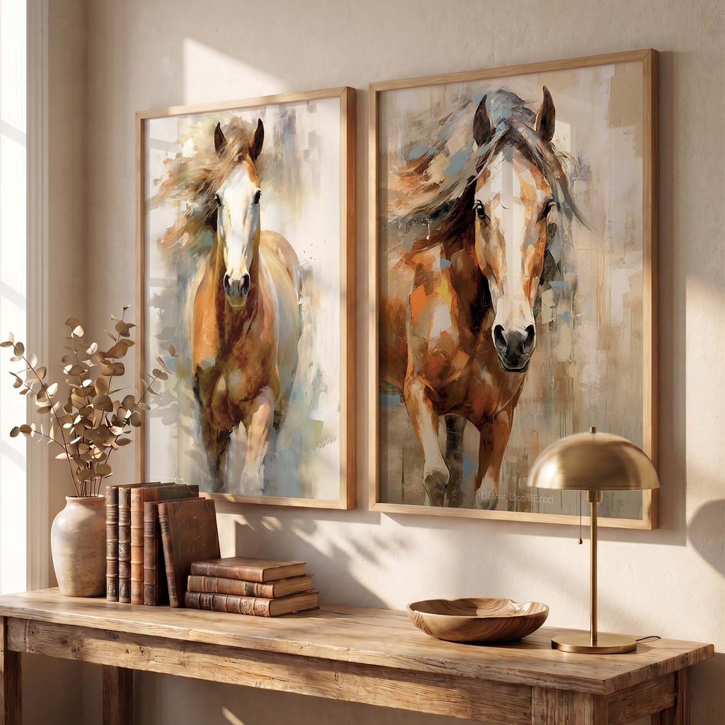 Abstract horse Wall Art Home decor For Living Room office