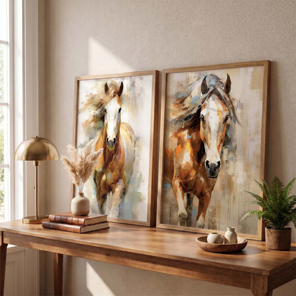 Abstract horse Wall Art Home decor For Living Room office