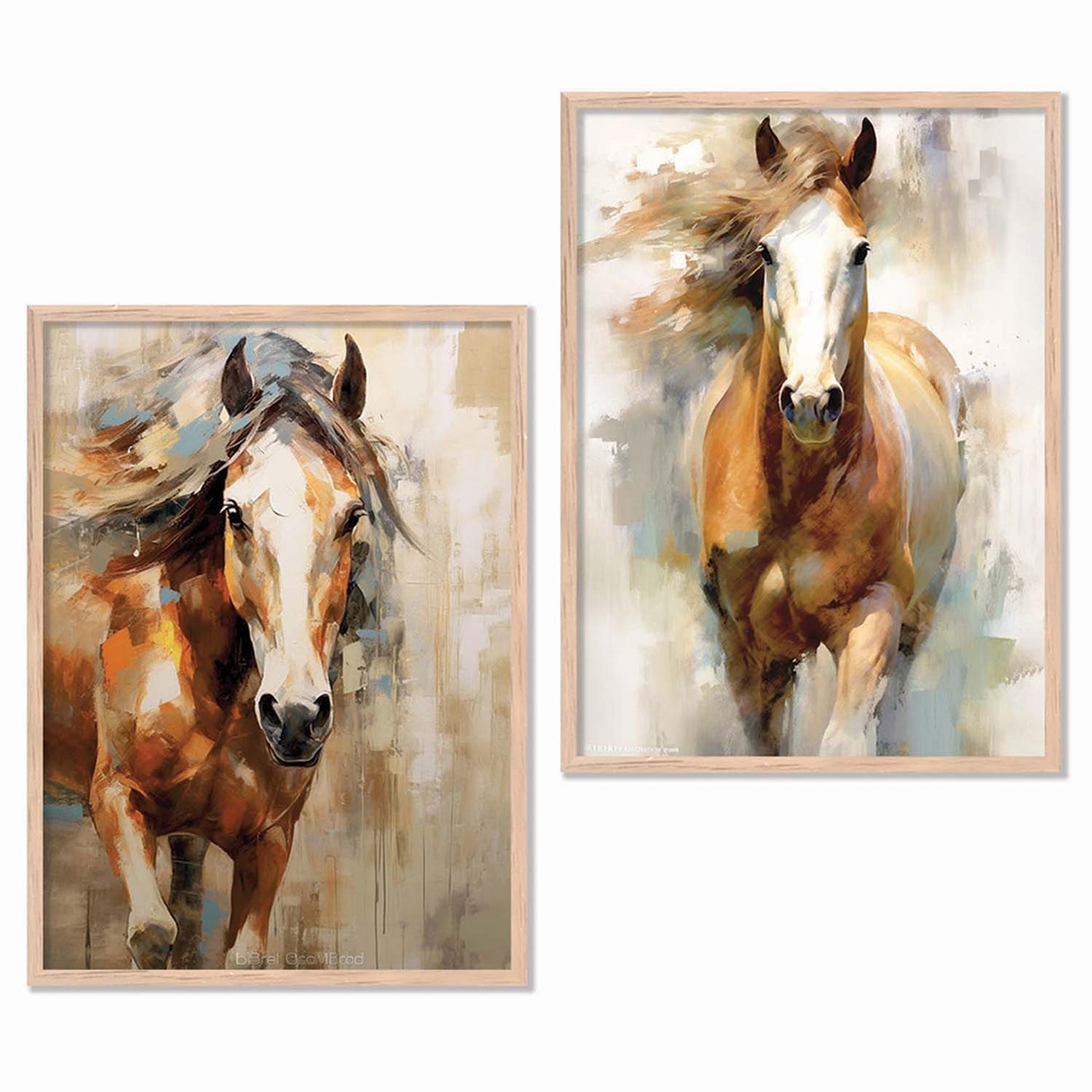 Abstract horse Wall Art Home decor For Living Room office