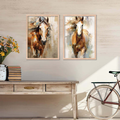 Abstract horse Wall Art Home decor For Living Room office