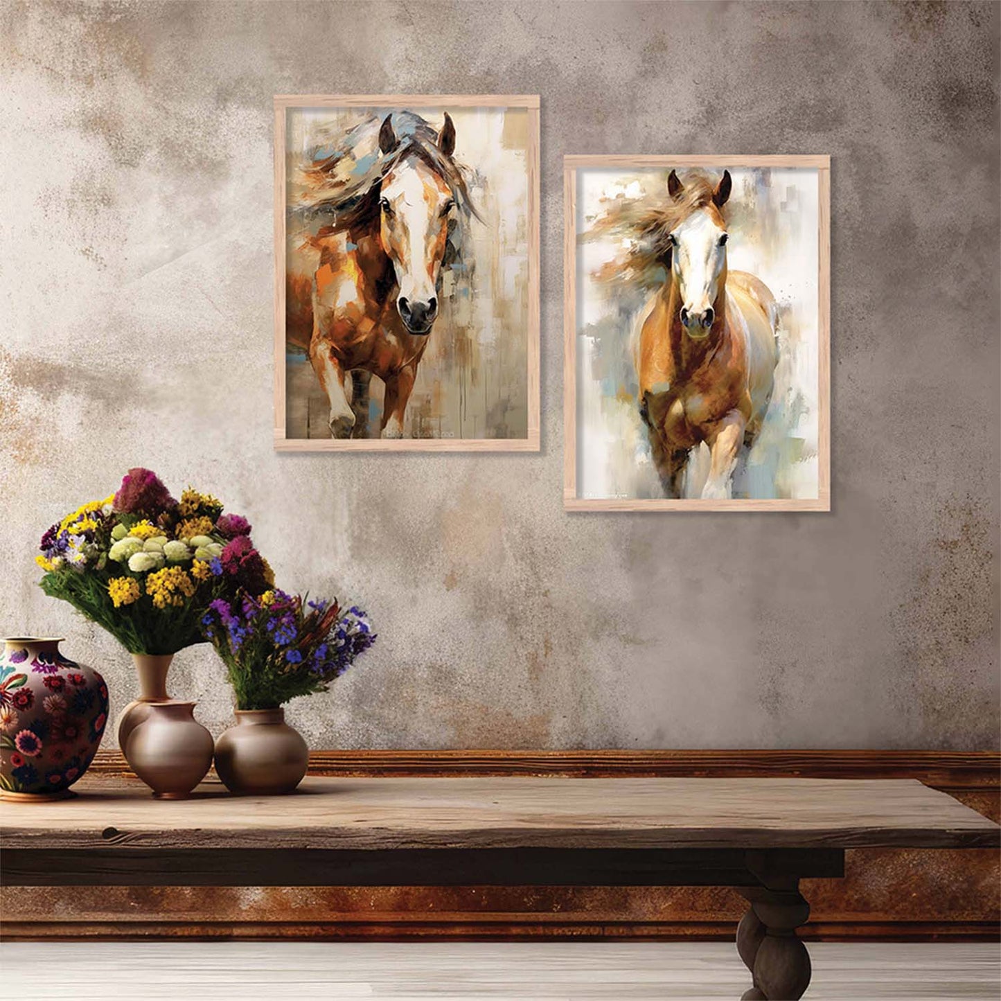 Abstract horse Wall Art Home decor For Living Room office