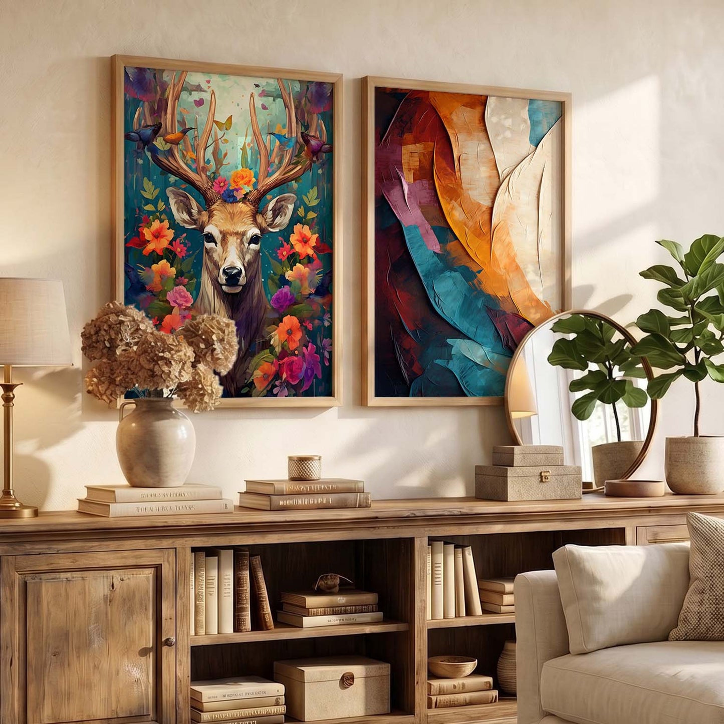 Floral Wall Art Home decor For Living Room office