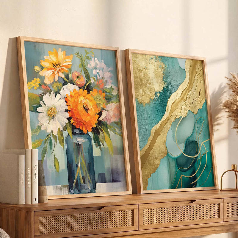 Floral Wall Art Home décor For Living Room office
