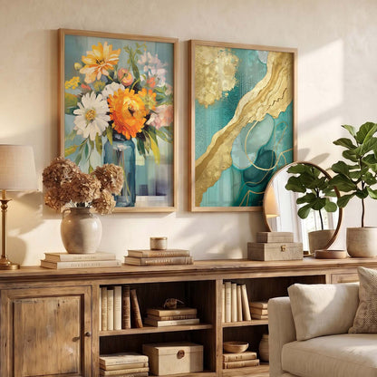 Floral Wall Art Home décor For Living Room office