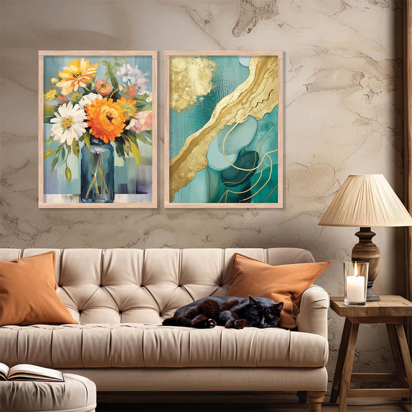 Floral Wall Art Home décor For Living Room office