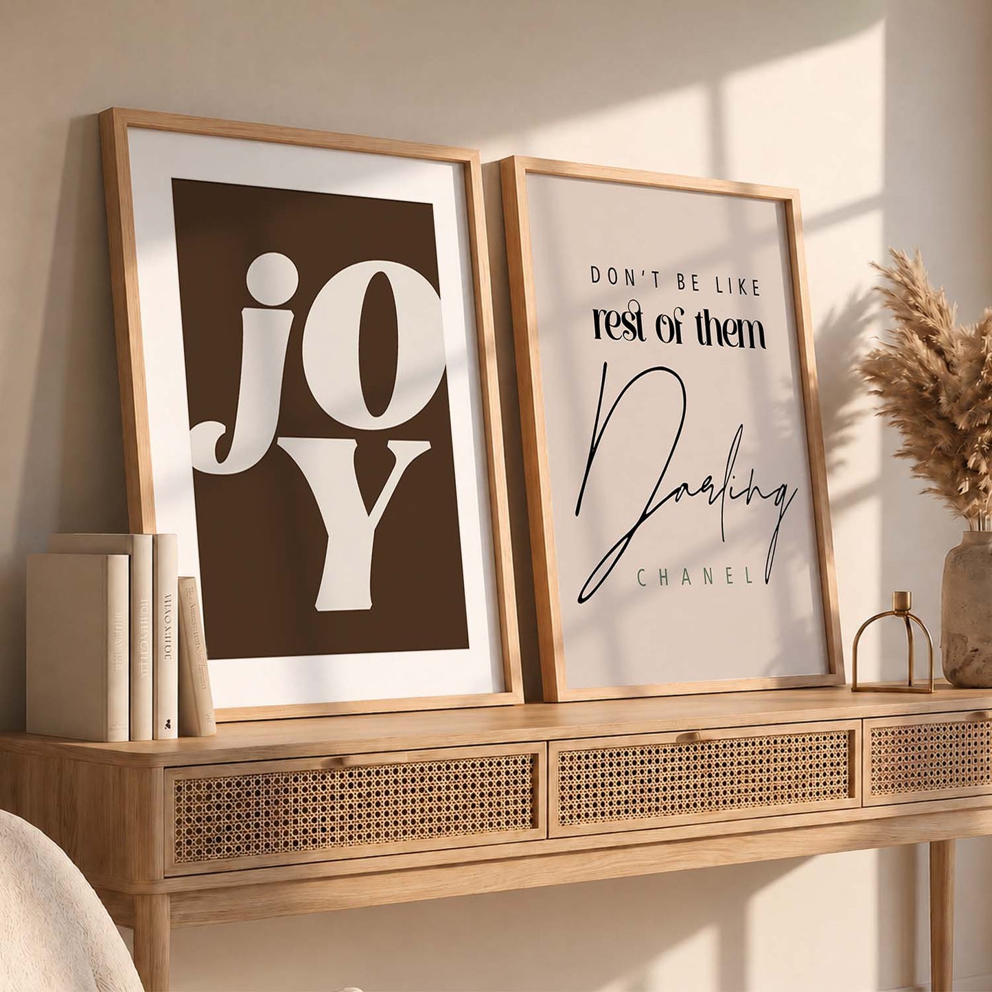 Office Vibrant Motivational Quotes Wall Art Set of 2 Framed Prints for Living Room