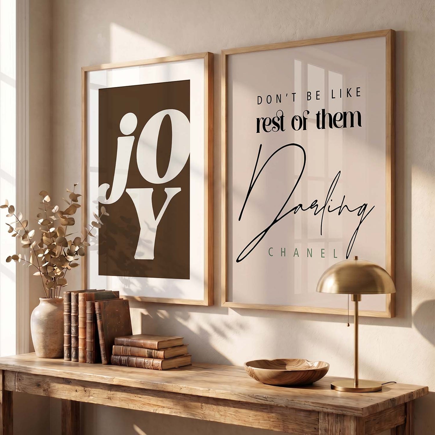 Office Vibrant Motivational Quotes Wall Art Set of 2 Framed Prints for Living Room