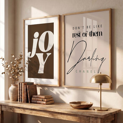 Office Vibrant Motivational Quotes Wall Art Set of 2 Framed Prints for Living Room