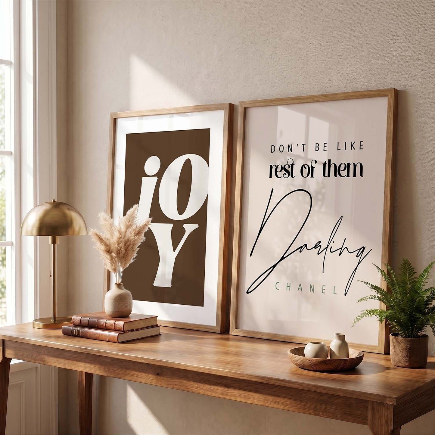 Office Vibrant Motivational Quotes Wall Art Set of 2 Framed Prints for Living Room