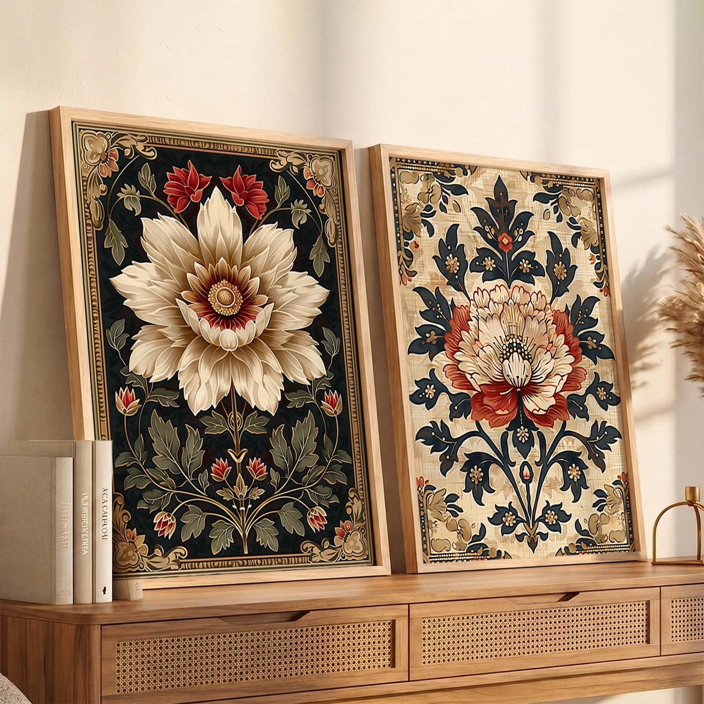 Traditional Floral Art Prints: Modern Portraits for Wall Decor