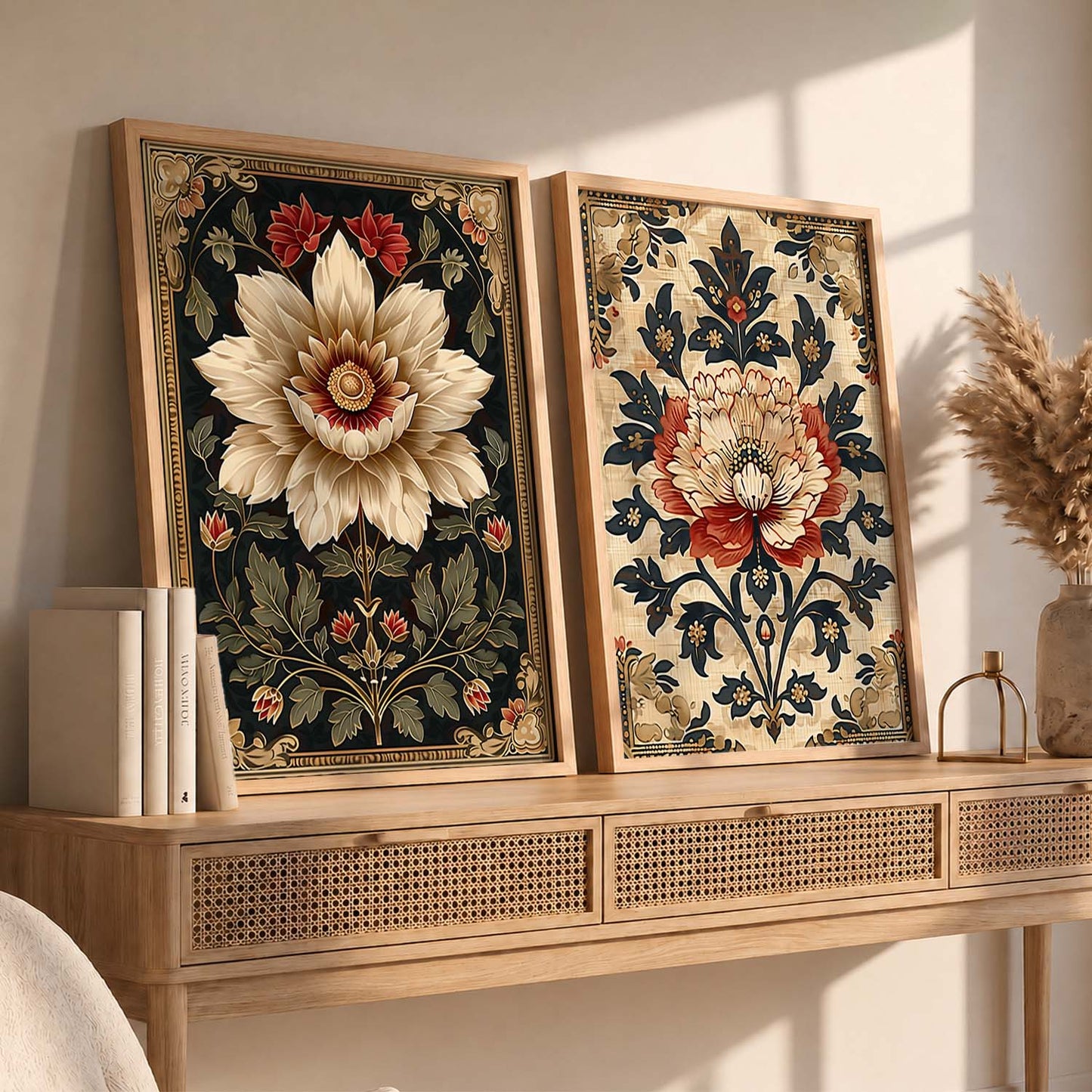 Traditional Floral Art Prints: Modern Portraits for Wall Decor