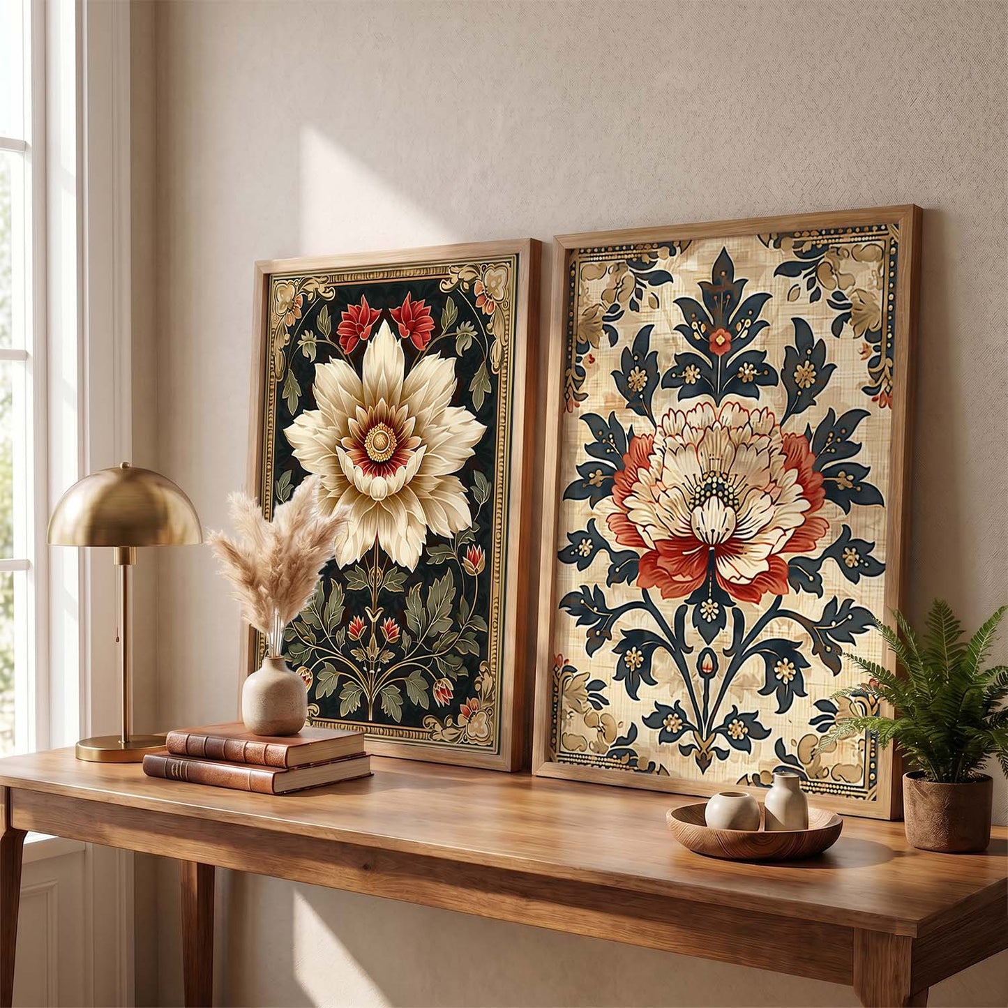 Traditional Floral Art Prints: Modern Portraits for Wall Decor