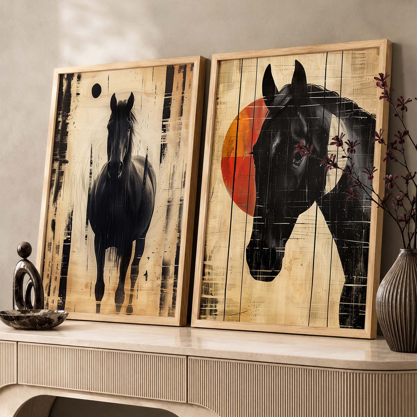 Abstract Wall Art Prints: Modern Portraits for Wall Decor