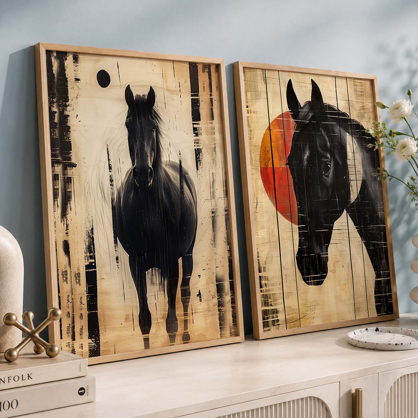 Abstract Wall Art Prints: Modern Portraits for Wall Decor