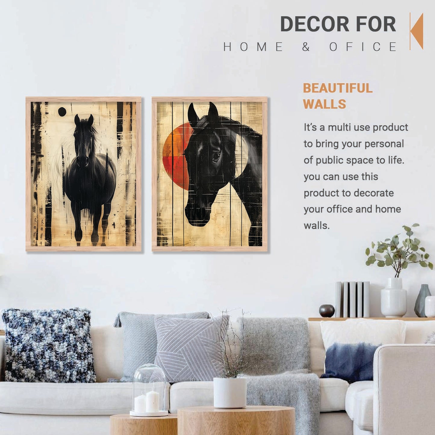 Abstract Wall Art Prints: Modern Portraits for Wall Decor