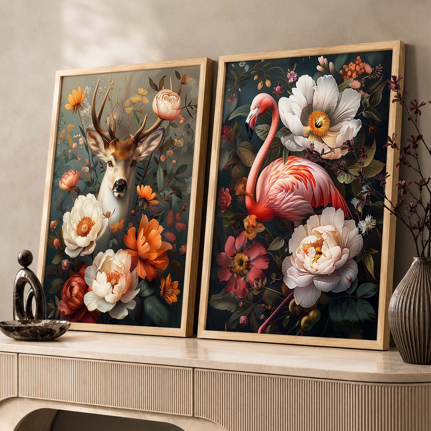 Floral Wall Art Prints: Modern Portraits for Wall Decor