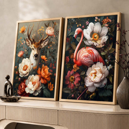 Floral Wall Art Prints: Modern Portraits for Wall Decor