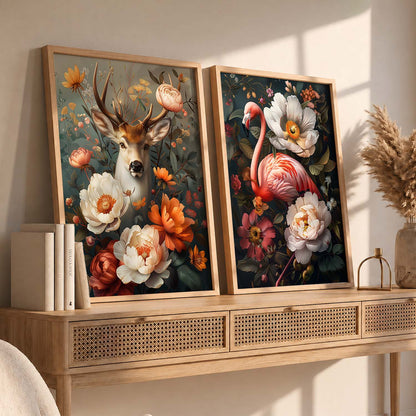 Floral Wall Art Prints: Modern Portraits for Wall Decor