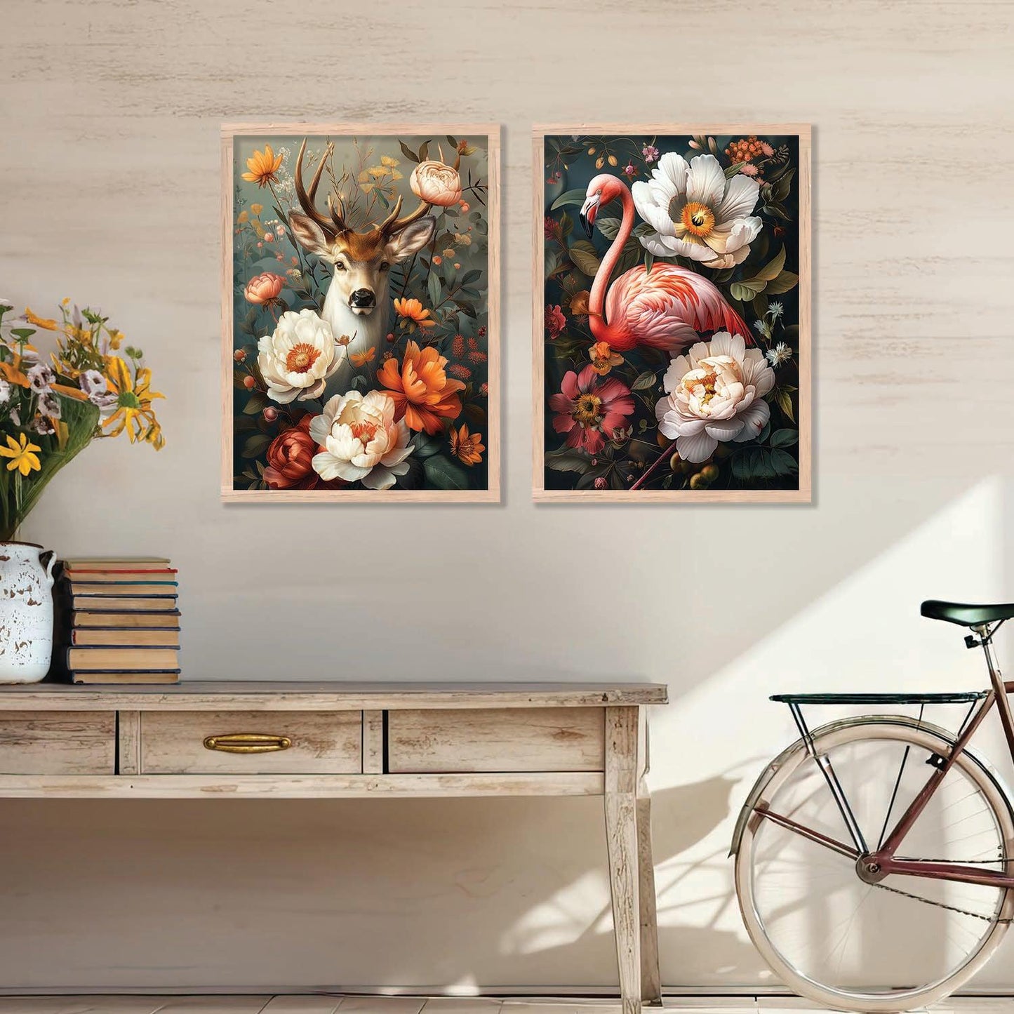 Floral Wall Art Prints: Modern Portraits for Wall Decor