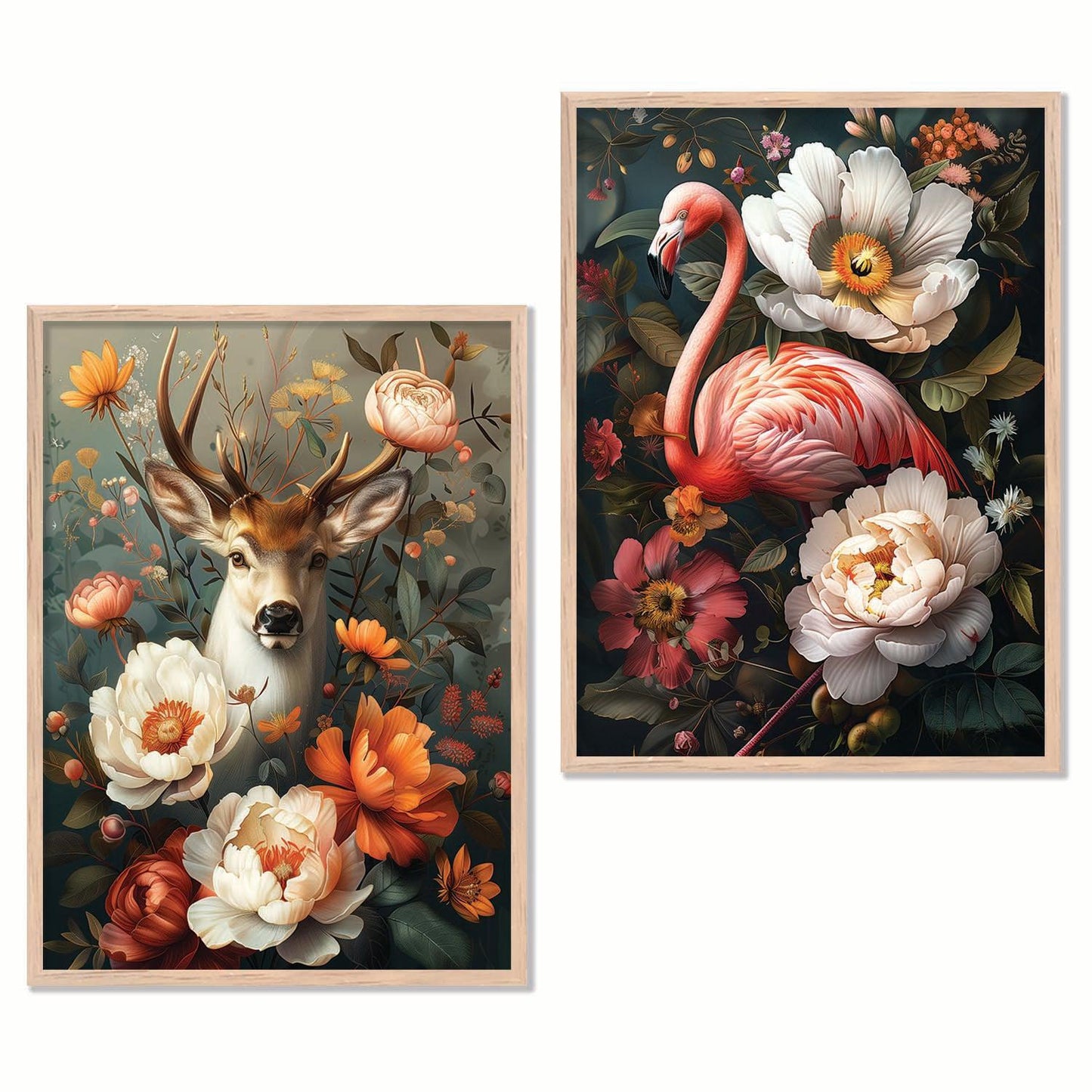 Floral Wall Art Prints: Modern Portraits for Wall Decor