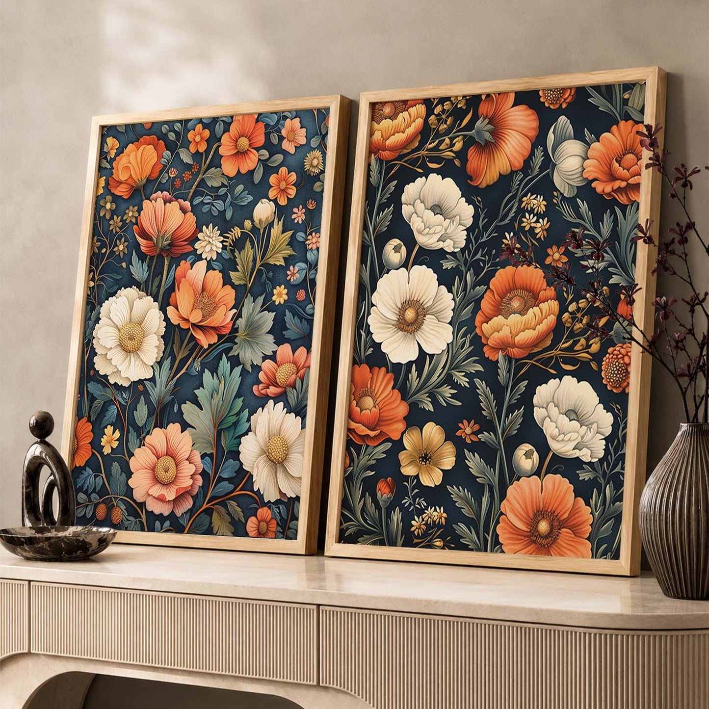 Floral Wall Art Prints: Modern Portraits for Wall Decor